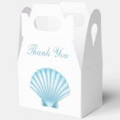 Shell Blue Nautical Beach Wedding Dank u Bedankdoosjes (Open)