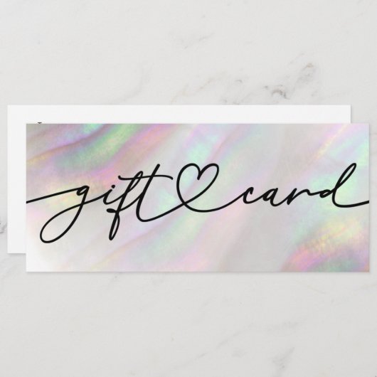 Shell cadeaubon (Voorkant / Achterkant)