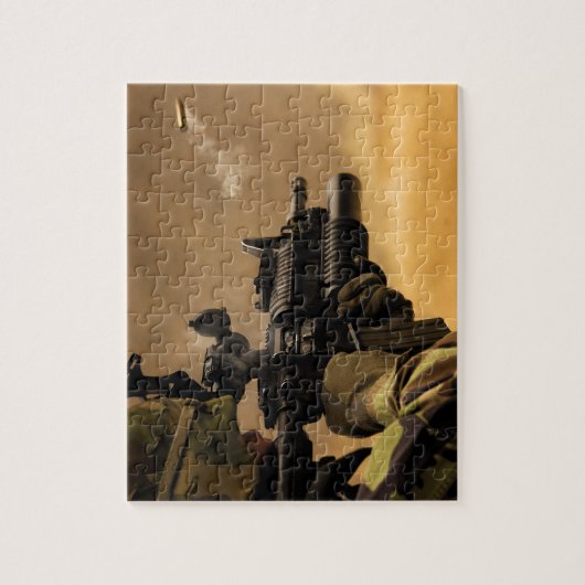 Shell Casing Fired van een M-4 rifle Legpuzzel (Verticaal)