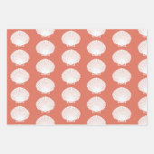 "Shell-Celebration" Kuststrand Feestthema Inpakpapier Vel (Voorkant 2)