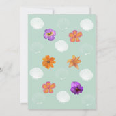 "Shell-Celebration" Kuststrand Feestthema Kaart (Achterkant)