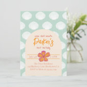 "Shell-Celebration" Kuststrand Feestthema Kaart (Staand voorkant)