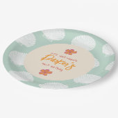 "Shell-Celebration" Kuststrand Feestthema Papieren Bordje (Gekanteld)