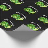 Shell-celebrity Funny Celebrity Tortoise Pun Dark  Cadeaupapier (Hoek)