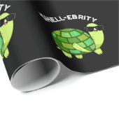 Shell-celebrity Funny Celebrity Tortoise Pun Dark  Cadeaupapier (Rol Hoek)