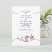 Shell Collectie Invitation Kaart (Staand voorkant)