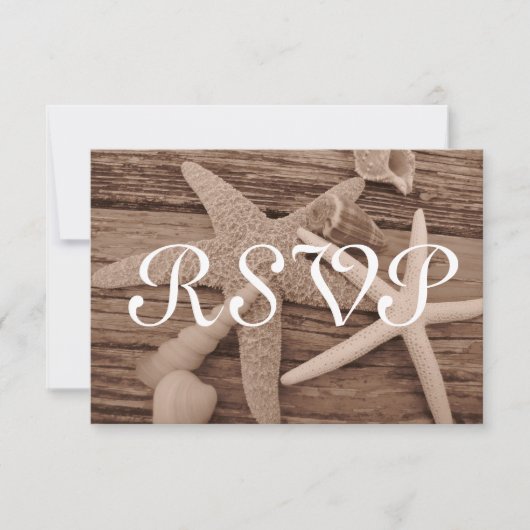 Shell Collectie RSVP-kaarten RSVP Kaartje (Voorkant)