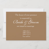 Shell Collectie Wedding Invitation Kaart (Achterkant)