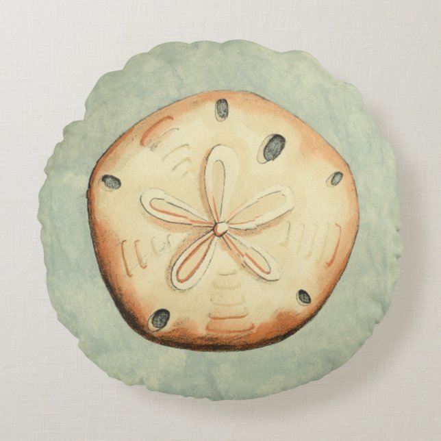 Shell Collector Rond Kussen (Voorkant)