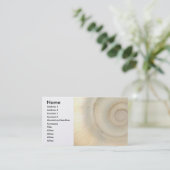 Shell - Conchologie - White Spiral Visitekaartje (Staand voorkant)