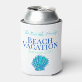 Shell Custom Beach Cruise Reunion Vakantie Blikjeskoeler (Blikje Voorkant)