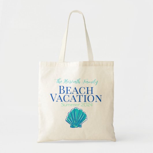 Shell Custom Beach Cruise Reunion Vakantie Tote Bag (Voorkant)