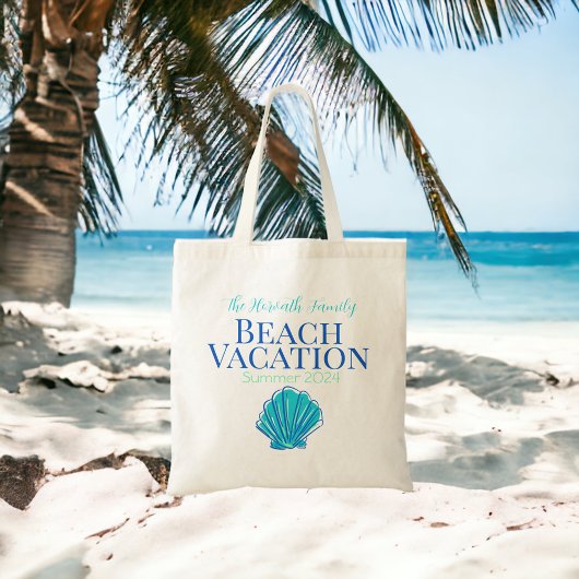 Shell Custom Beach Cruise Reunion Vakantie Tote Bag