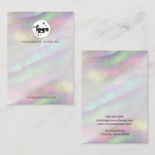 Shell Design Display Card Visitekaartje (Voorkant / Achterkant)