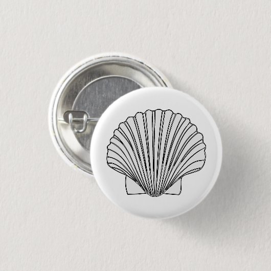Shell Design Ronde Button 3,2 Cm (Voorkant /achterkant)