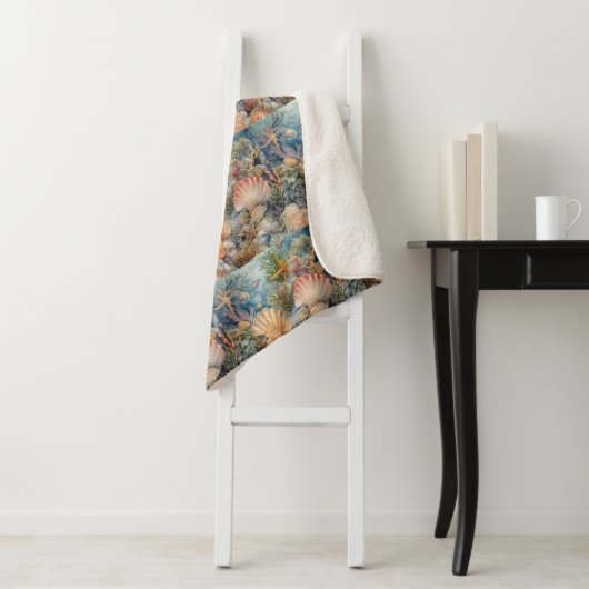 Shell Design Sherpa Blanket Deken (In situ)