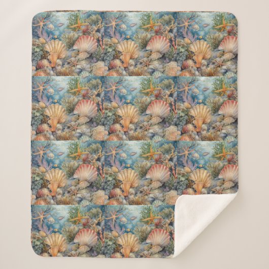 Shell Design Sherpa Blanket Sherpa Deken (Voorkant)