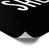 Shell-ebrate Funny Tortoise Animal Pun Dark BG Poster (Hoek)