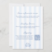 Shell-ebrate Hand-Drawn Crustacean Bridal Shower Kaart (Achterkant)