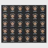 Shell-ebrate Life Funny Shell Pun Dark BG Cadeaupapier (Vlak)