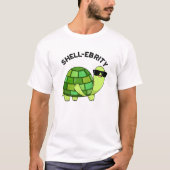 Shell-ebrity Funny Celebrity Tortoise Pun T-shirt (Voorkant)