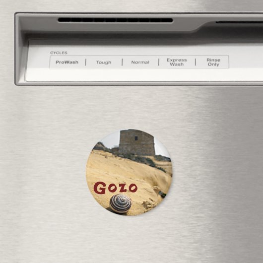 Shell en Tower, Gozo, Malta Magneet (Insitu (Vaatwasser))