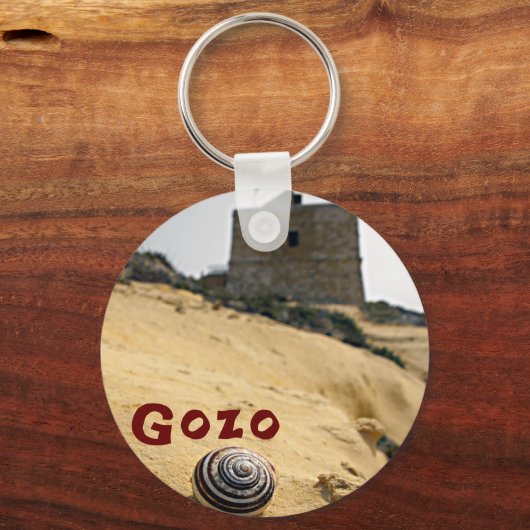 Shell en Tower, Gozo, Malta Sleutelhanger (Voorkant)
