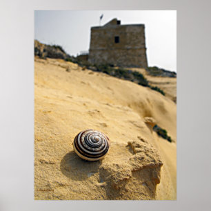 Shell en Tower, Gozo Poster