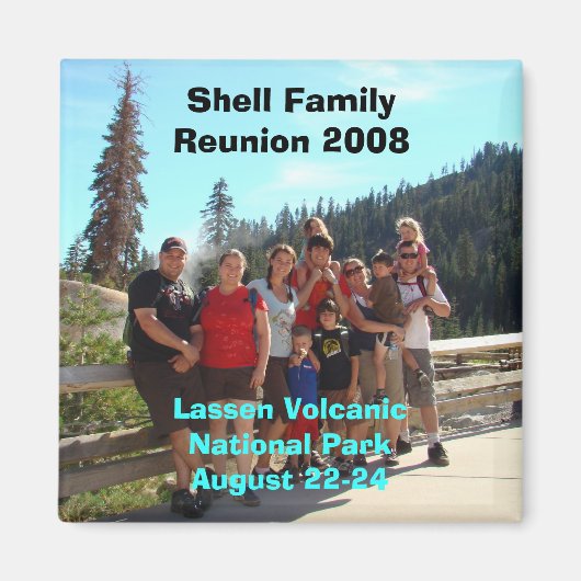 Shell Familie Reünie 2008 Magneet (Voorkant)