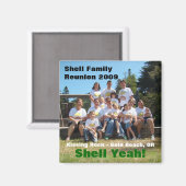Shell Familie Reünie 2009 Magneet (Voorkant / Achterkant)