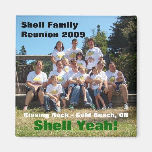 Shell Familie Reünie 2009 Magneet (Voorkant)