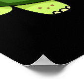 Shell-fie Funny Tortoise Selfie Pun Dark BG Poster (Hoek)