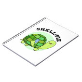 Shell-fie Grappige Schildpad Selfie Pun Notitieboek (Linkerzijde)