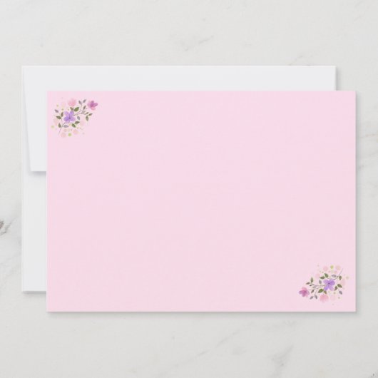 Shell Ginger Flowers Floral Briefkaart (Achterkant)