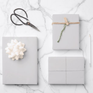 Shell Gray Voorjaar en Zomer Trending Kleur Inpakpapier Vel