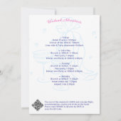 Shell Hand Drawn Something Blue Beach Bachelorette Kaart (Achterkant)
