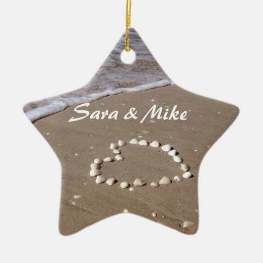 Shell Heart Beach Ornament (Voorkant)