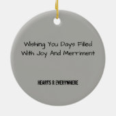 Shell Heart Spiral op Beach ornament gepersonalise (Achterkant)