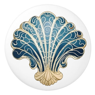 Shell-het Meubilair en de Lade van het Stranddecor Keramische Knop