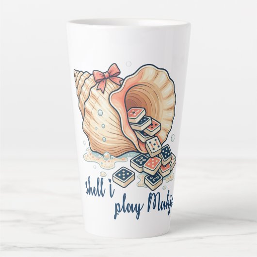 Shell I Play Mahjong Coastal Latte Mok (Voorkant)