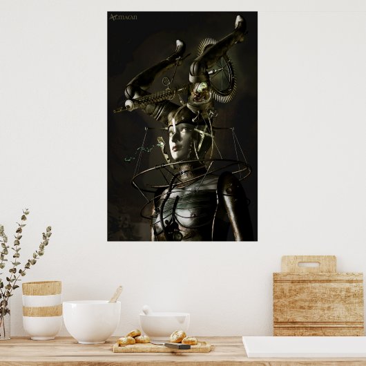 Shell in de duisternis poster (Keuken)