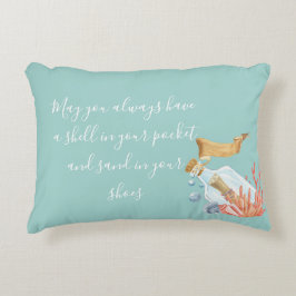 Shell in uw proefthema voor zakdoekjes accent kussen