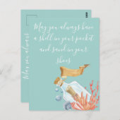 Shell in uw proefthema voor zakdoekjes briefkaart (Voorkant / Achterkant)