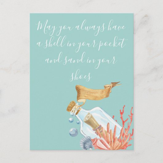 Shell in uw proefthema voor zakdoekjes briefkaart (Voorkant)