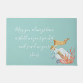 Shell in uw proefthema voor zakdoekjes deurmat (Voorkant)