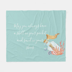 Shell in uw proefthema voor zakdoekjes fleece deken