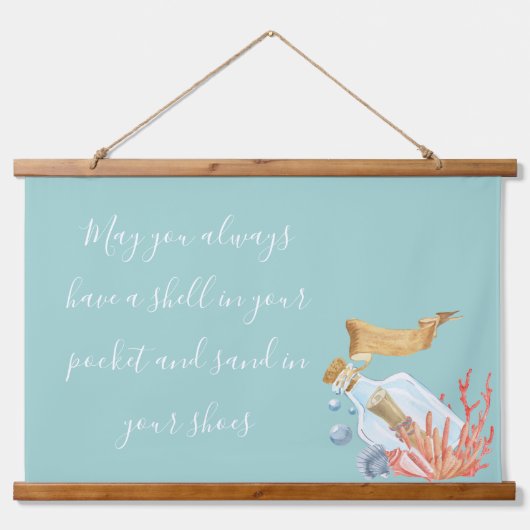 Shell in uw proefthema voor zakdoekjes hangend wandkleed (Voorkant)