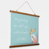 Shell in uw proefthema voor zakdoekjes hangend wandkleed (Gebogen)