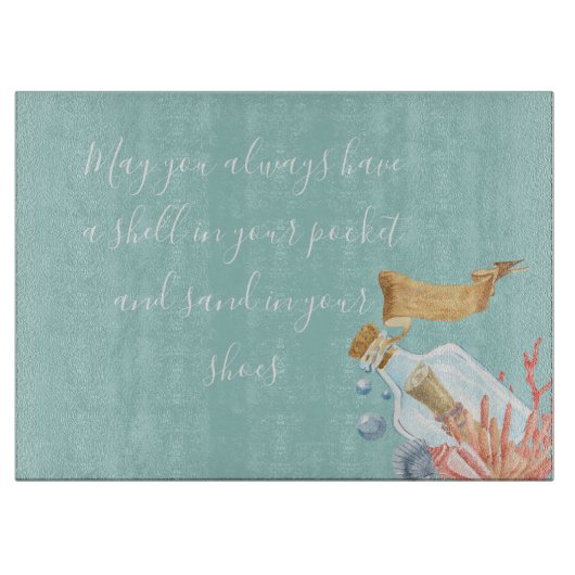 Shell in uw proefthema voor zakdoekjes snijplank (Voorkant)