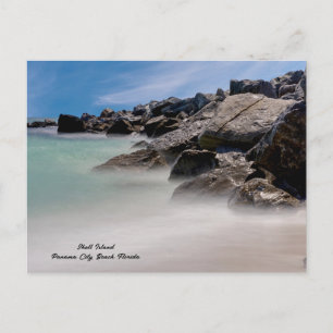 Shell Island Rotsen en Golven Ansichtkaart Briefkaart